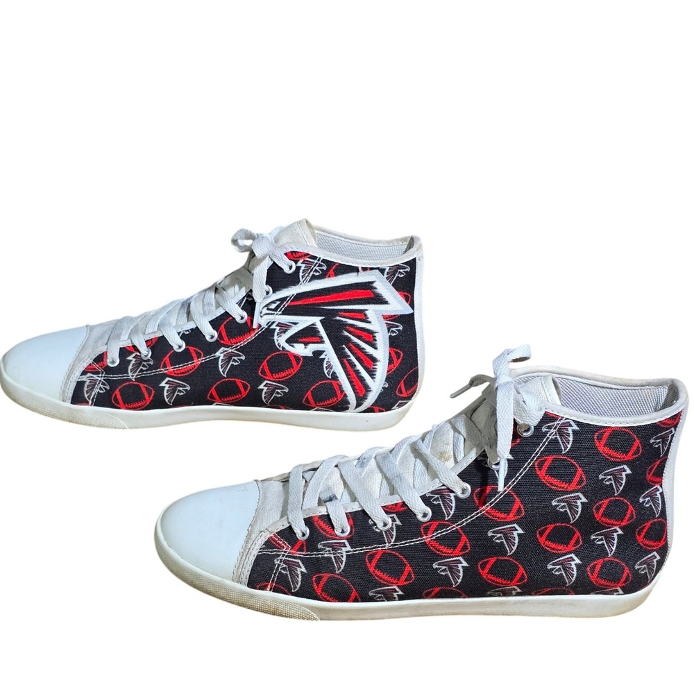 Atlanta Falcons Soyoto High Top Sneakers US 10 Black Red NFL Football‎ Shoes